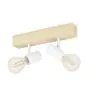 Eglo Deckenleuchte Townshend 3 Holz Stahl Weiß | IP20 - Geeignet für 2x E27 