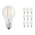 Mehrfachpackung 10x Osram Parathom Retrofit klassisch E27 A60 5W 927 470lm Klar | Dimmbar - Extra Warmweiß - Ersatz für 40W
