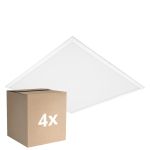 Lot 4x Ledvance Panneau LED Comfort Aluminium Blanc 33W 4320lm - 865 Lumière du Jour | 62.5x62.5cm - UGR < 19